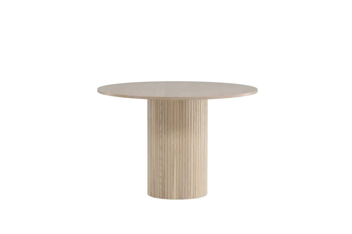 Table à manger ronde Bianca - ø110 - Facettes