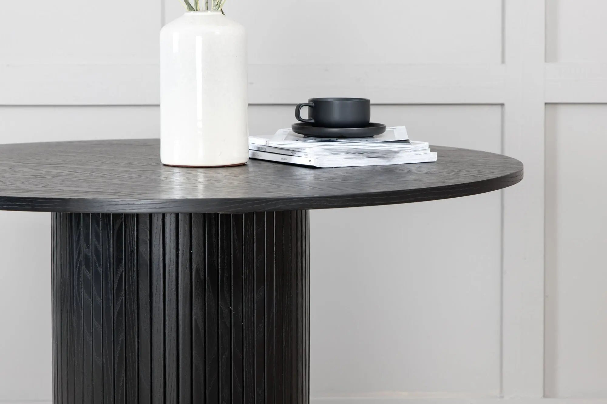 Table à manger ronde Bianca - ø110 - Facettes