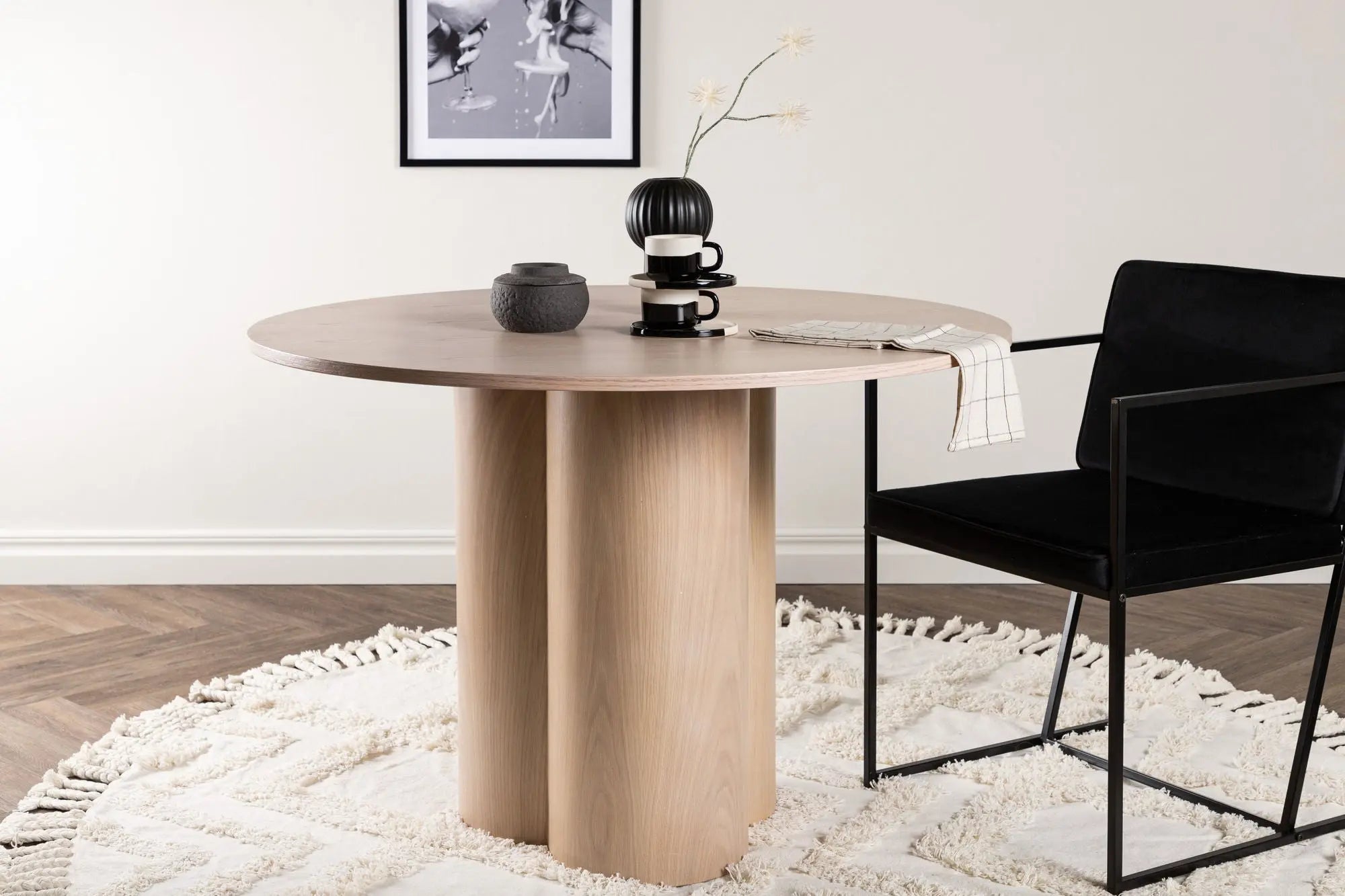 Table à manger ronde Olivia - ø110 - MDF