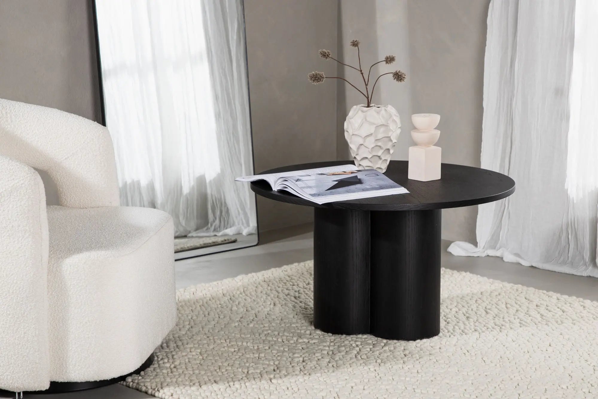 Table basse Olivia - ø80 - MDF