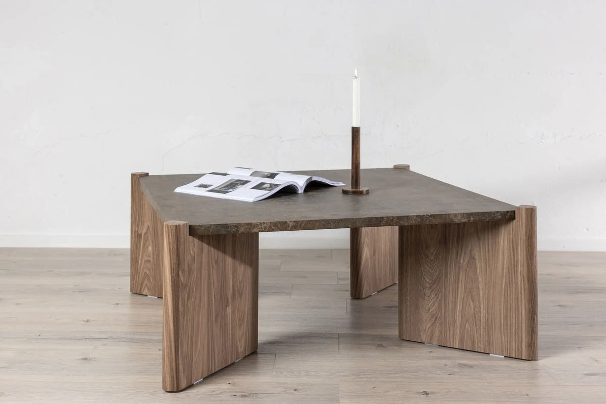 Table basse Rogaland - 100 x 100 - MDF