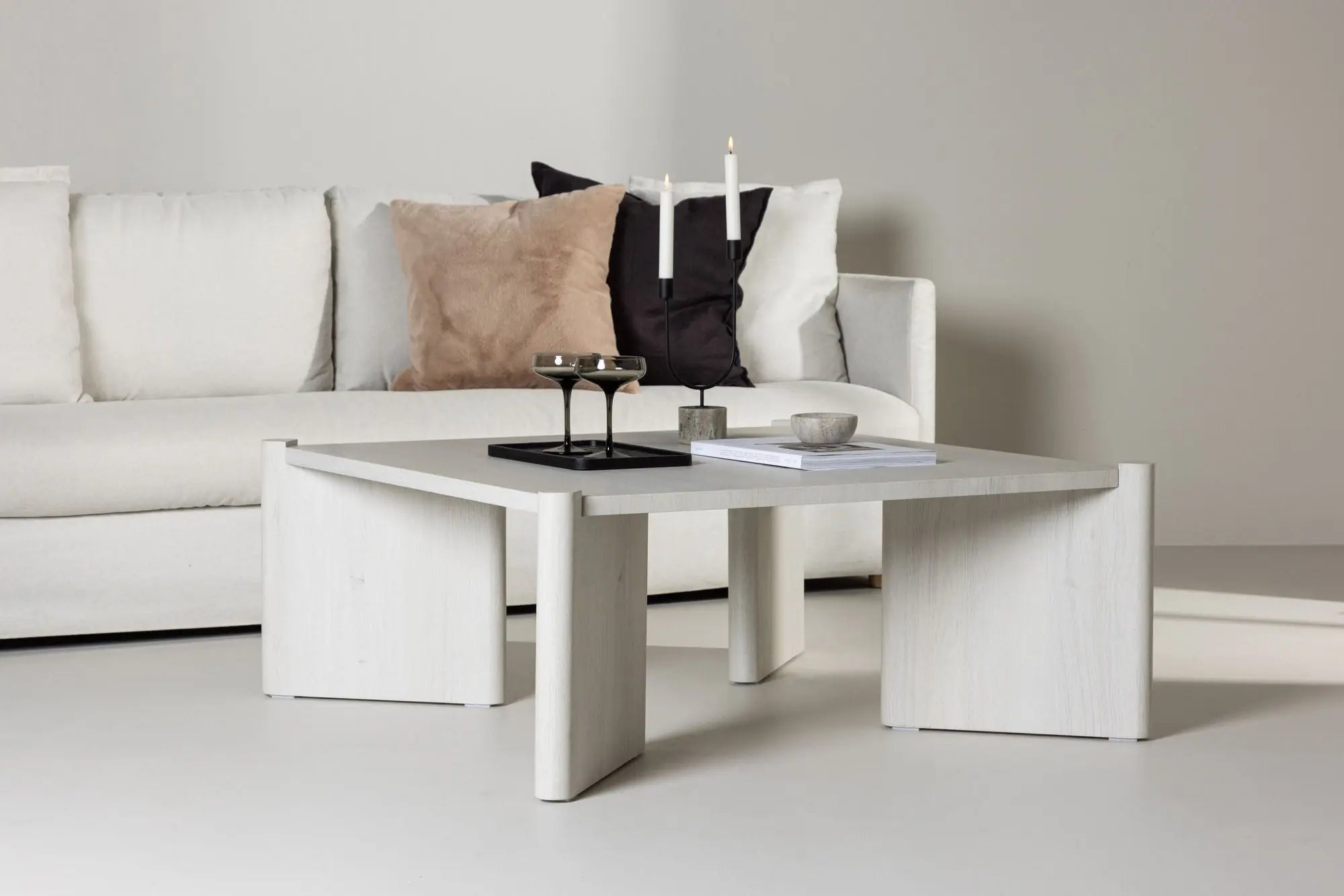 Table basse Rogaland - 100 x 100 - MDF