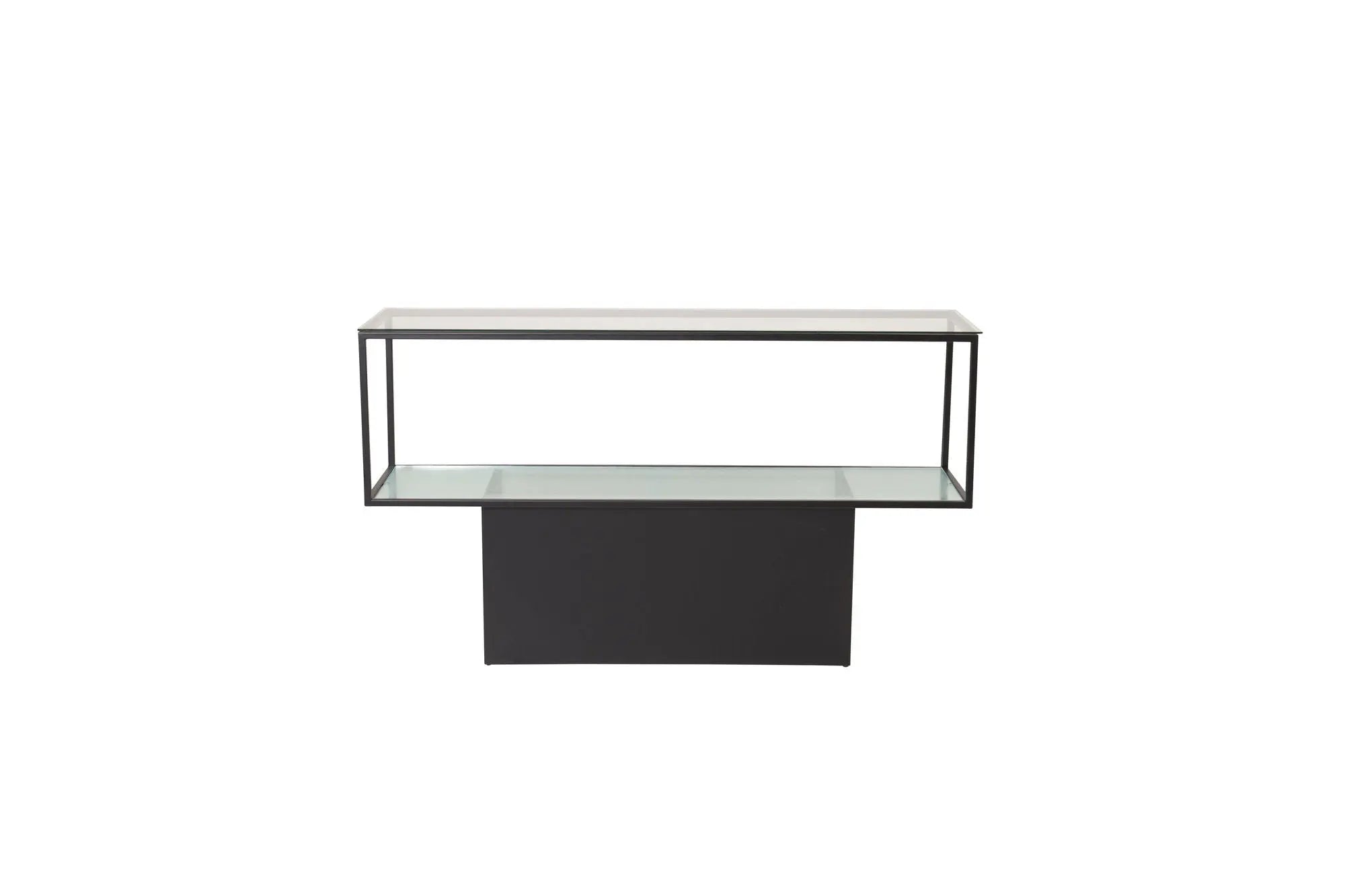 Table d'appoint Maglehem - 74 x 130 x 35 - Verre