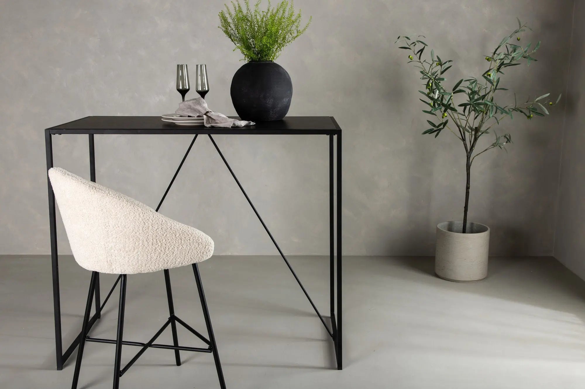 Table de bar Brea - 60 x 120 - MDF