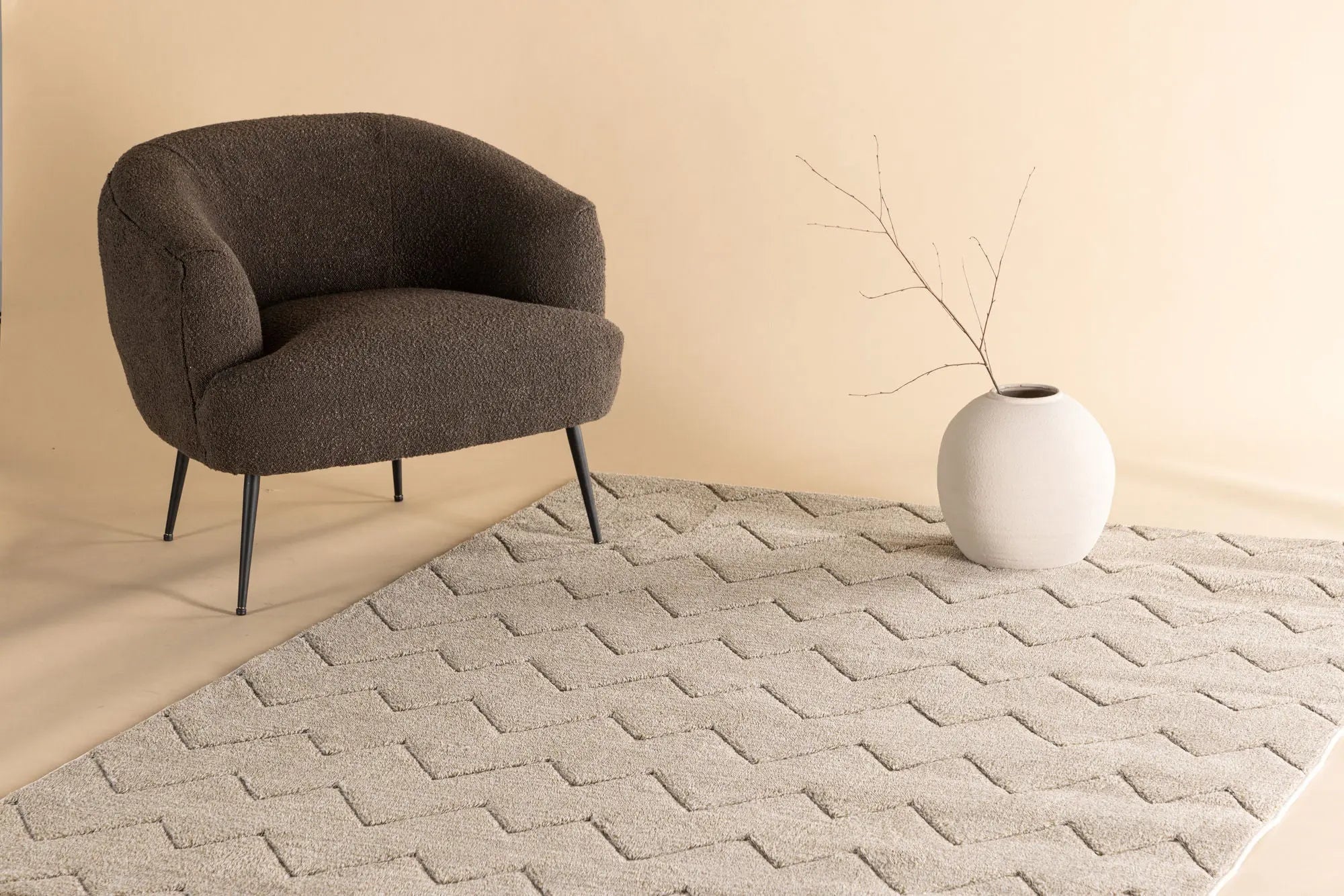 Tapis en polyester rectangulaire Fia - 290*200cm - 200 x 290 - Polyester