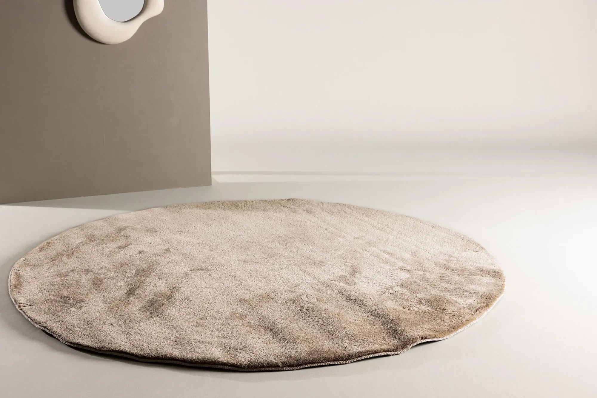 Tapis en polyester rond Bianca - 200*200cm - ø200 - Polyester