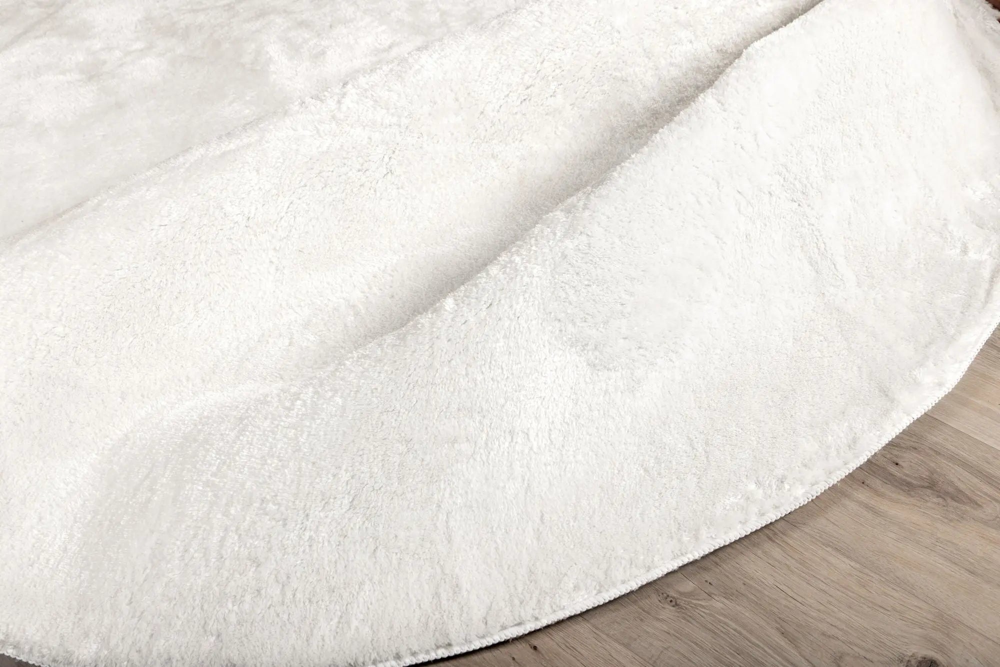 Tapis en polyester rond Blanca - 200*200cm - ø200 - Polyester