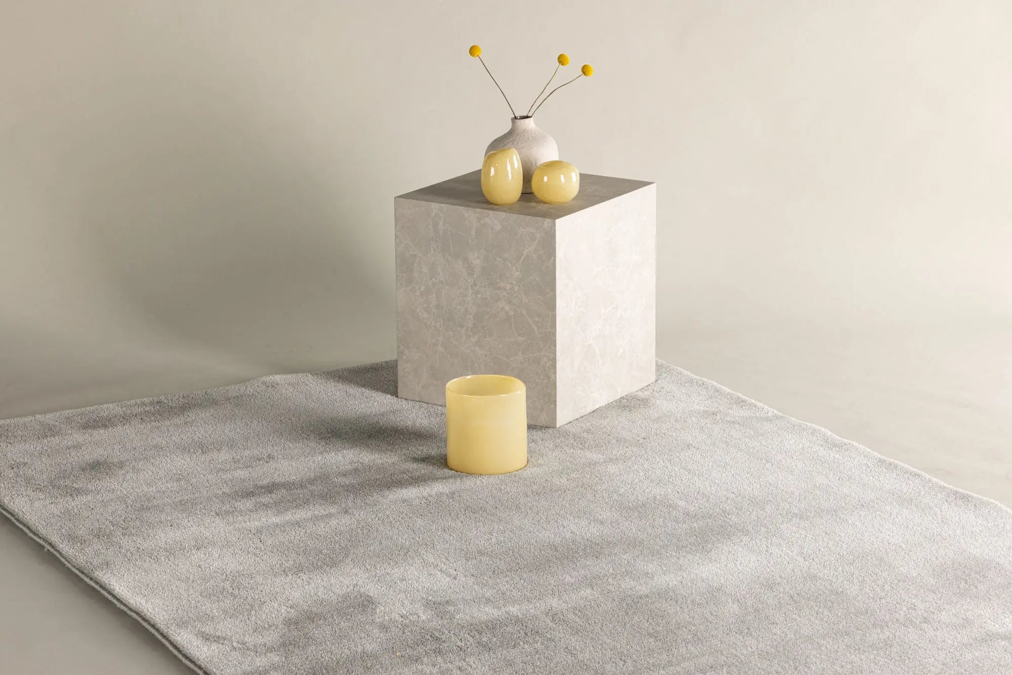 Tapis en polyester rond Blanca - 290*200cm - 200 x 290 - Polyester