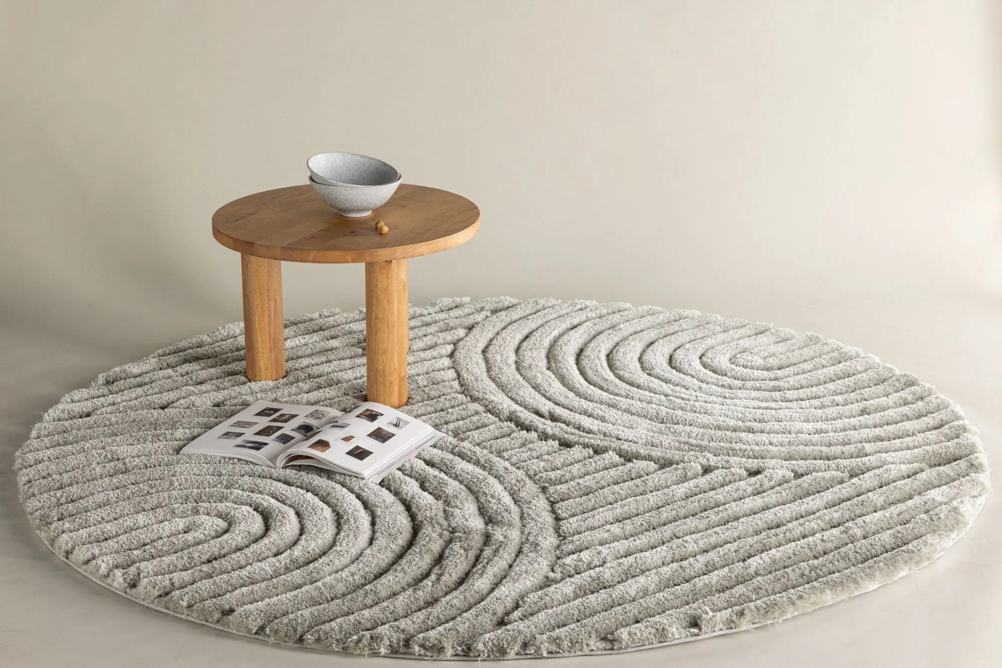 Tapis en polyester rond Niklas - 200*200cm - ø200 - Polyester
