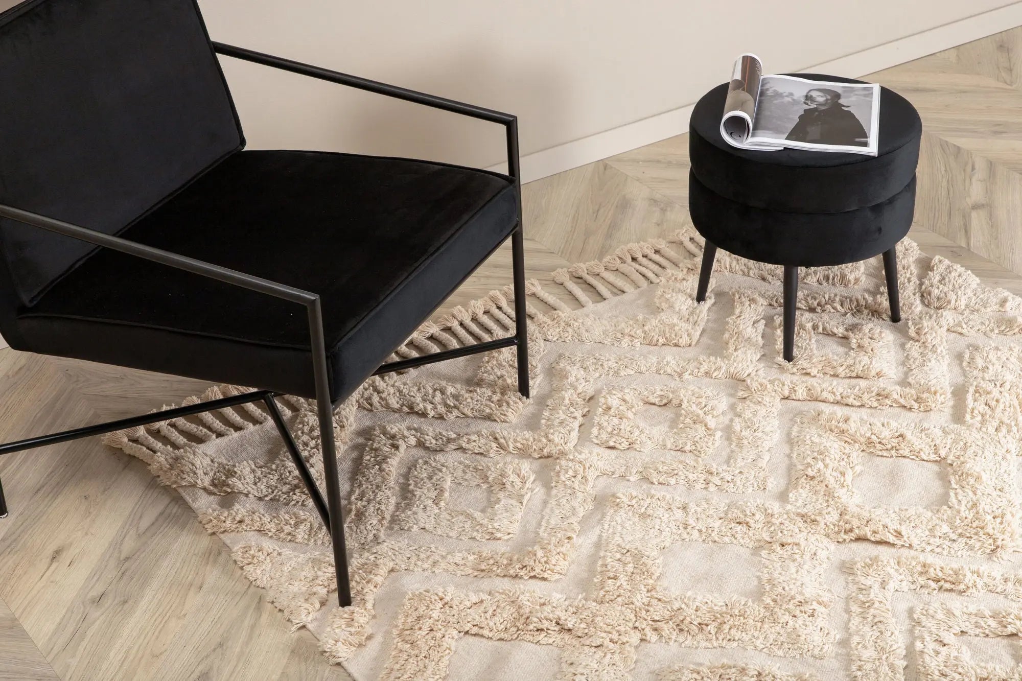 Tapis rectangulaire Hilma - 200*300cm - 300 x 200 - Coton