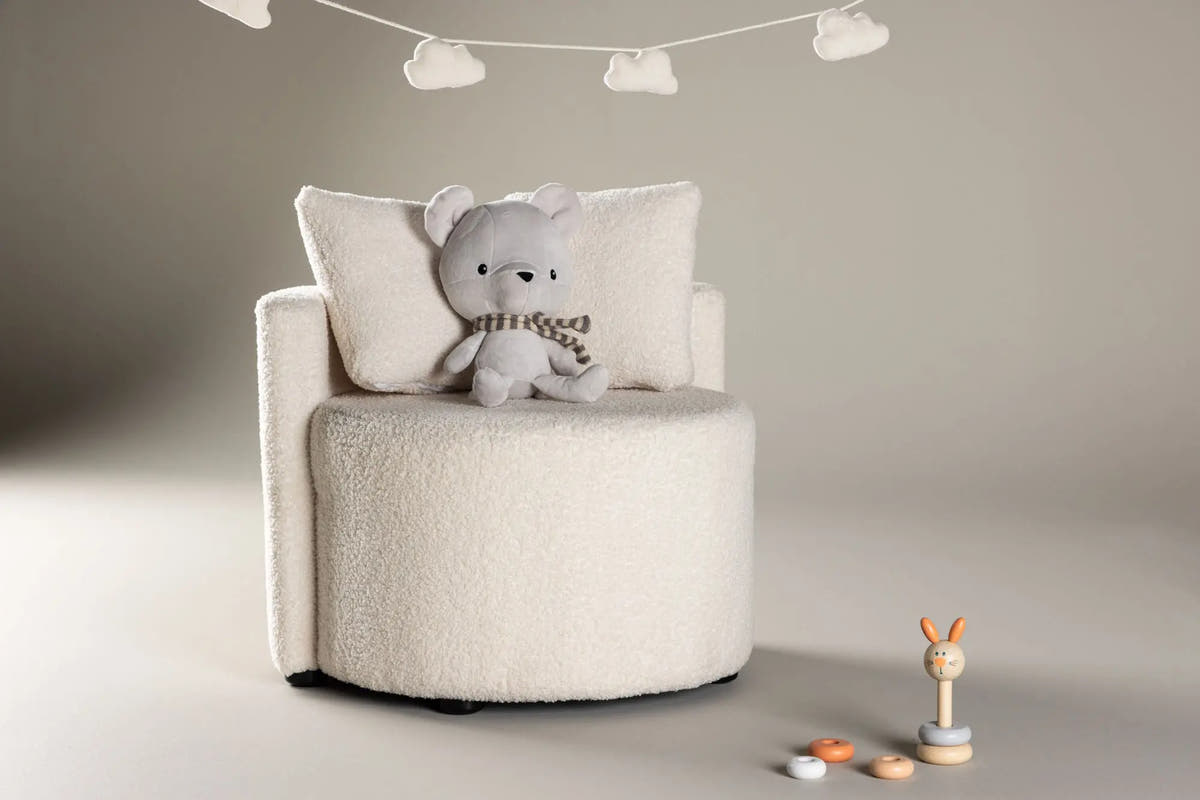 Canapé 2 places Kelso Kids - 56 x 55,5 - Nounours en polyester