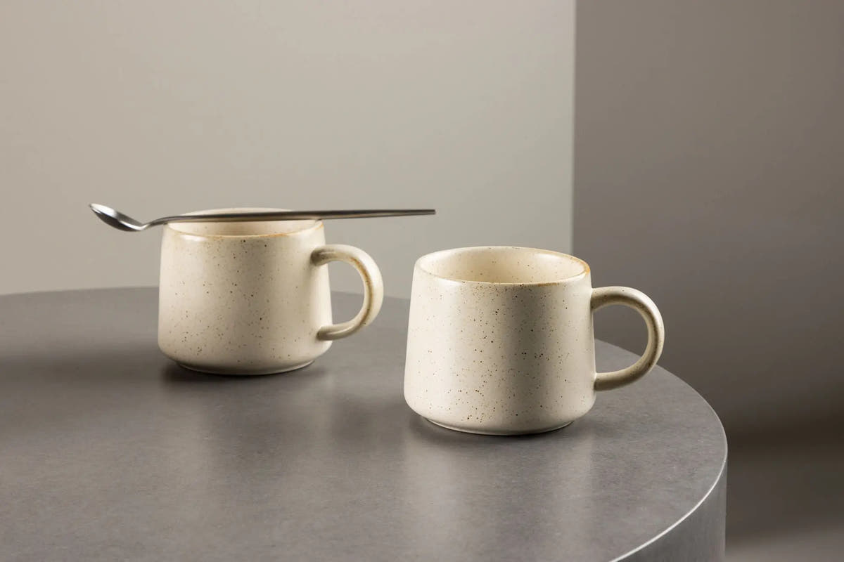 Lot de 2 tasses à thé - ø9 - Poterie