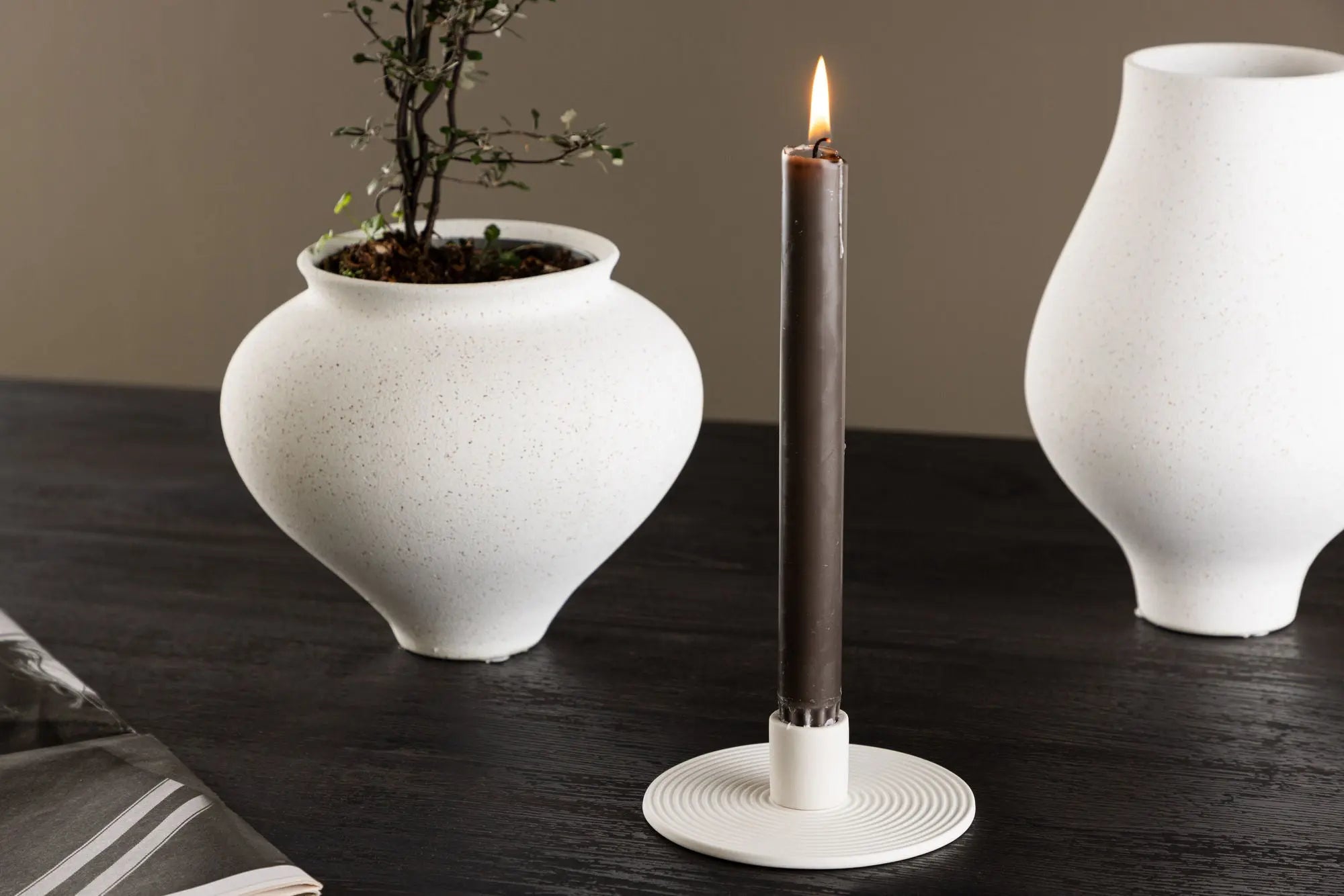 Bougeoir Dian - ø12 - Color clay