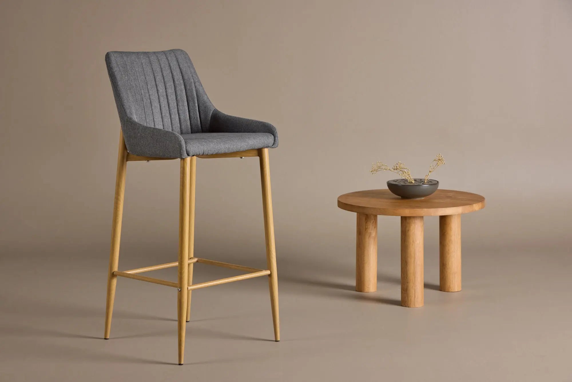 Lot de 2 tabouret de bar Plaza - 49.5*45*103 - Métal