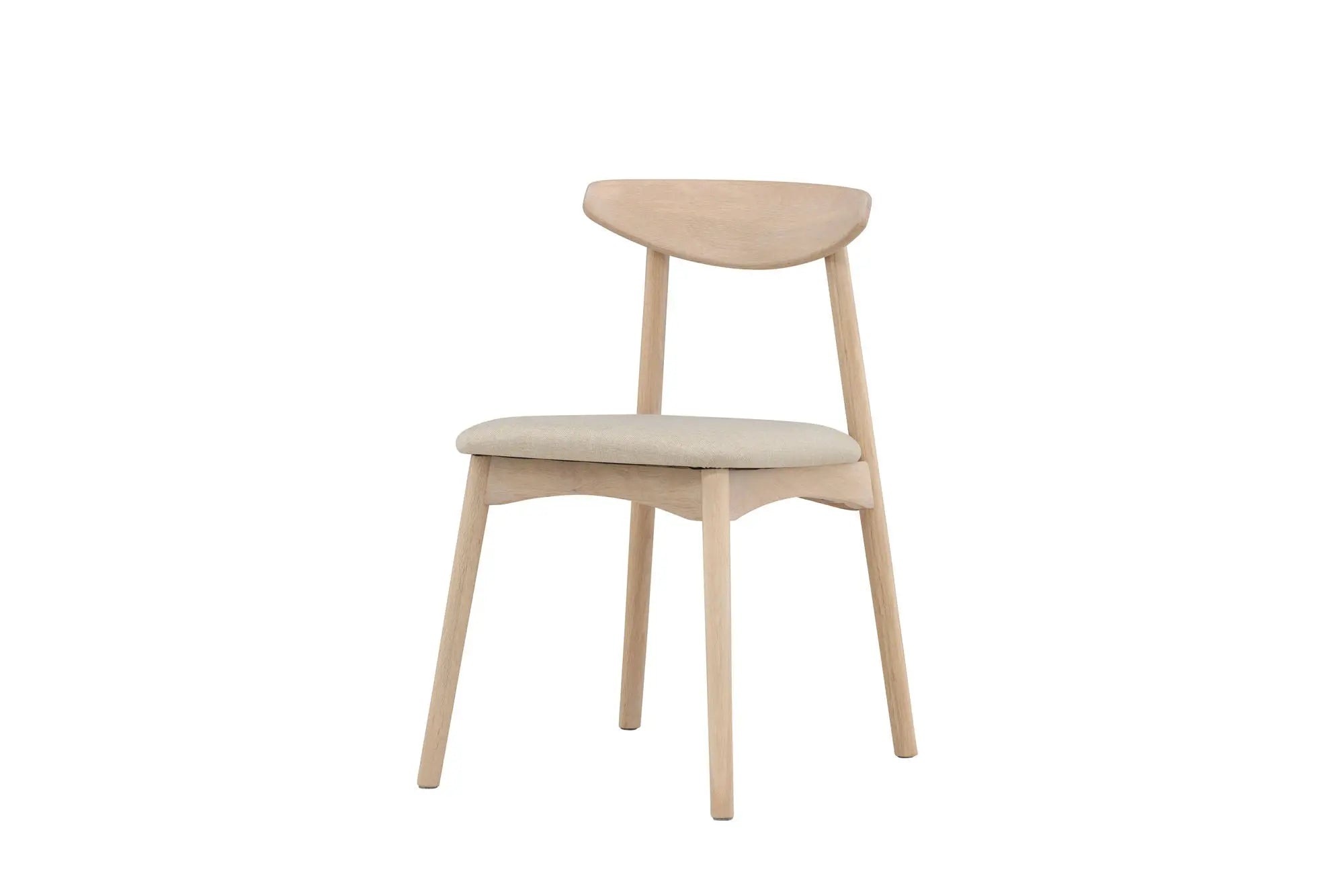 Lot de 2 chaises de salle à manger Ven - 47x54x80cm - Chêne