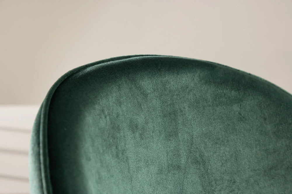 Lot de 2 chaises de salle à manger Velvet - 57 x 76,5 x 50 - Polyester Velvet