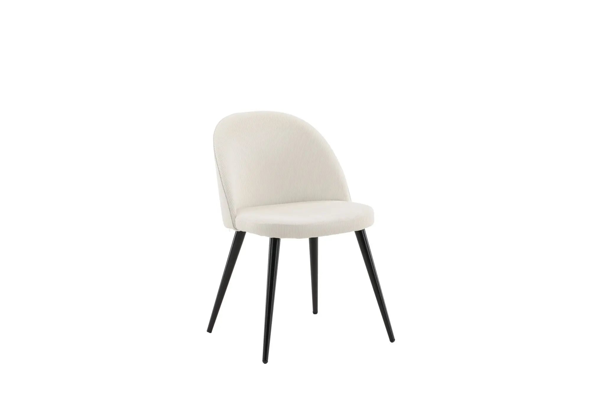 Lot de 2 chaises de salle à manger Velvet - 48 x 50 x 77 - Polyester velours côtelé