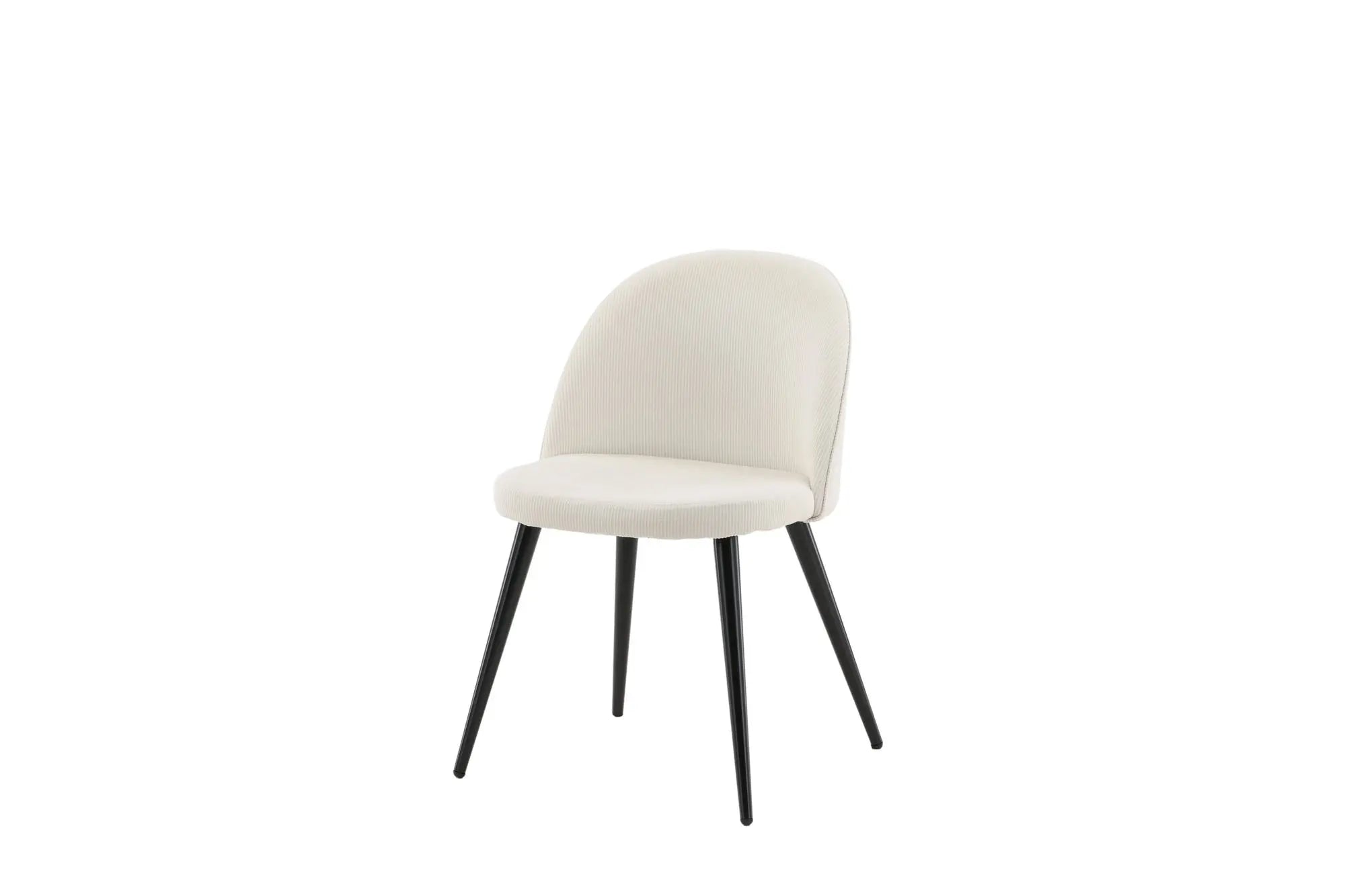 Lot de 2 chaises de salle à manger Velvet - 48 x 50 x 77 - Polyester velours côtelé