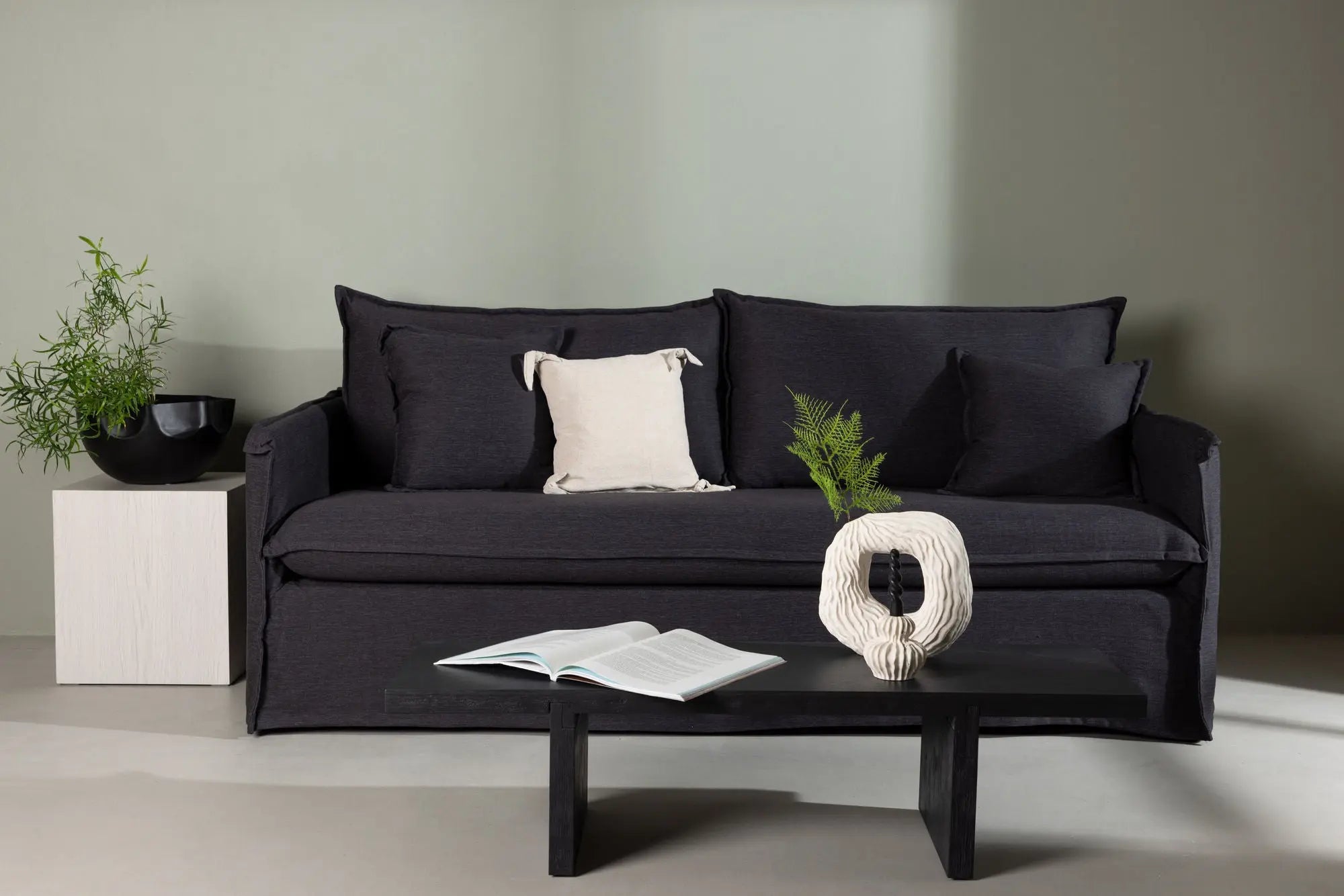 Canapé Nova - 200 x 94 - Polyester Lin