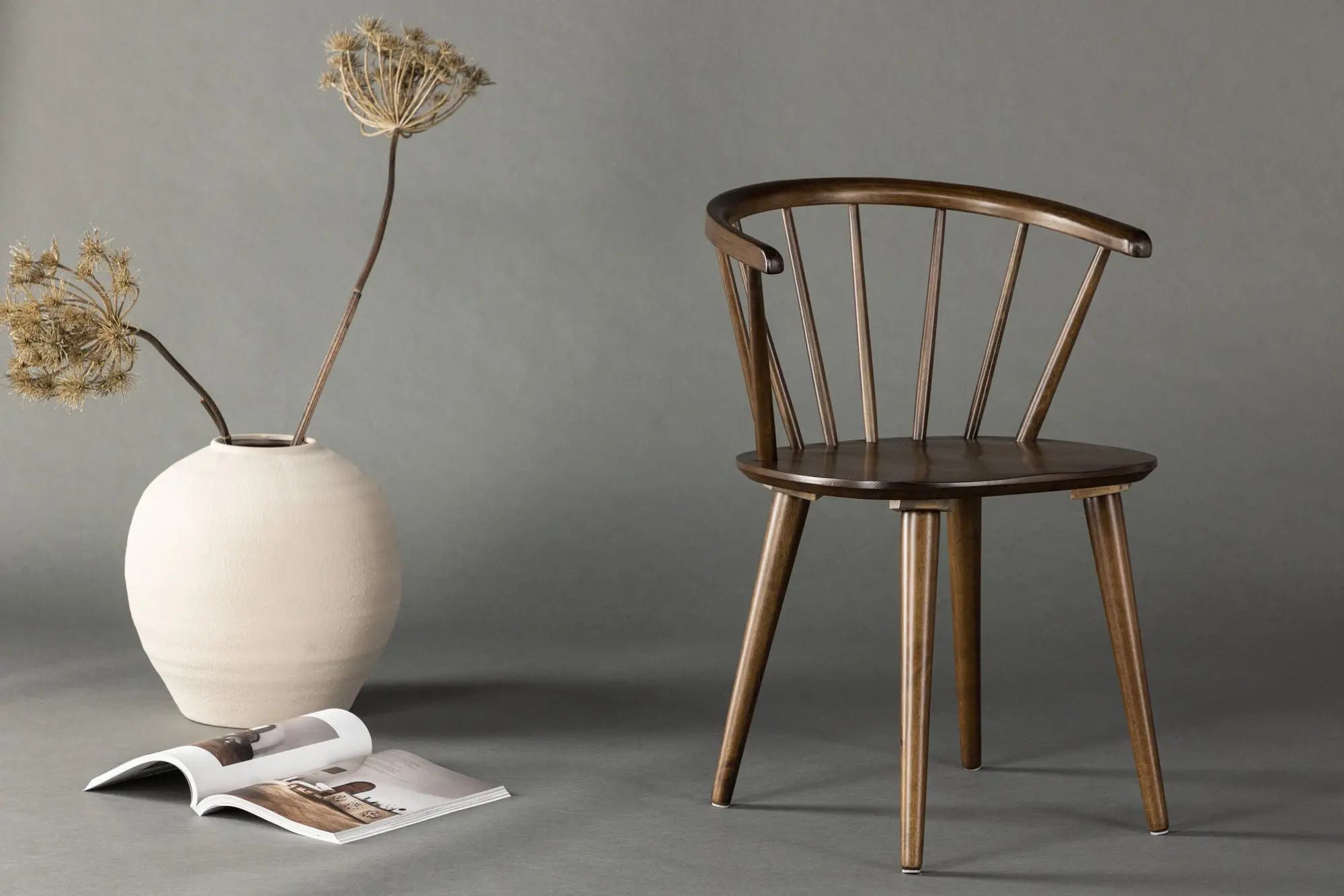 Lot de 2 chaises de salle à manger Bobby - 53x55x76 - Hévéas