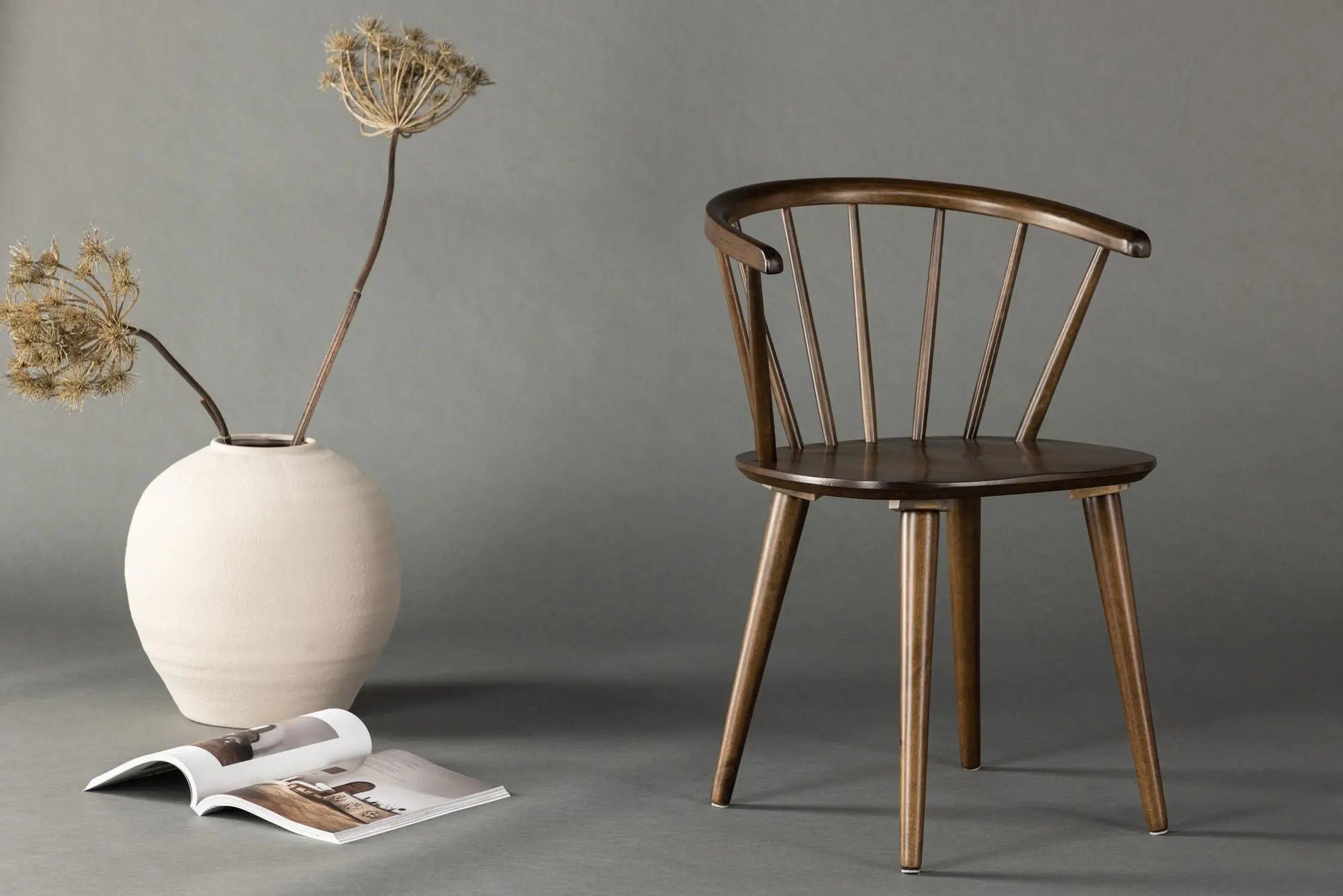 Lot de 2 chaises de salle à manger Bobby - 53x55x76 - Hévéas