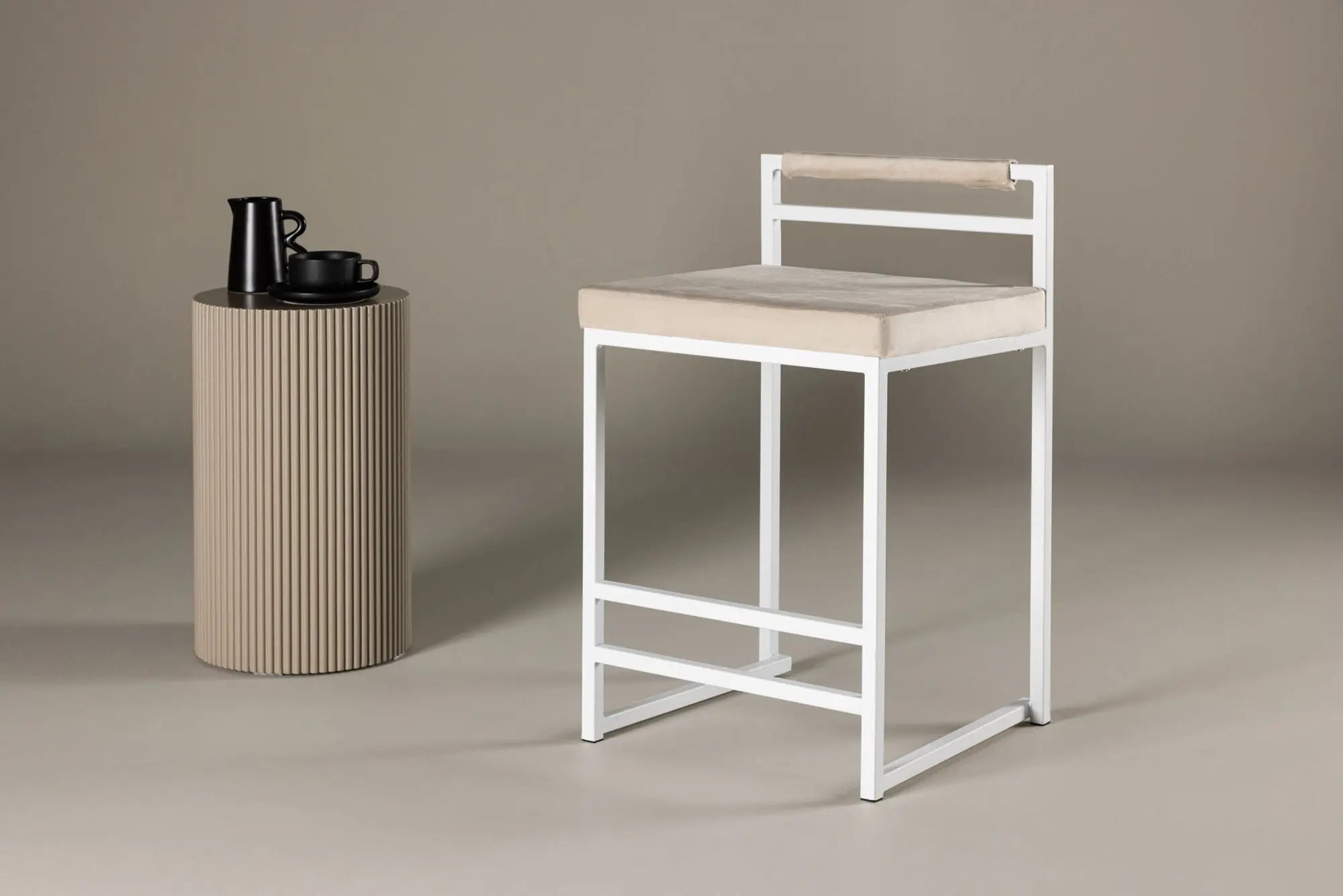 Tabouret de bar Opelika - 42*46.5*80.5 - Polyester Velvet