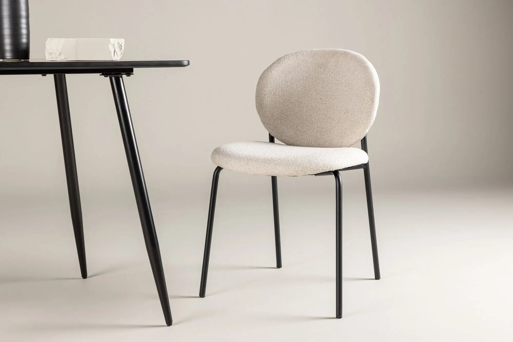 Lot de 2 chaises de salle à manger Vault - 55*48.5*78.5 - Polyester Lin