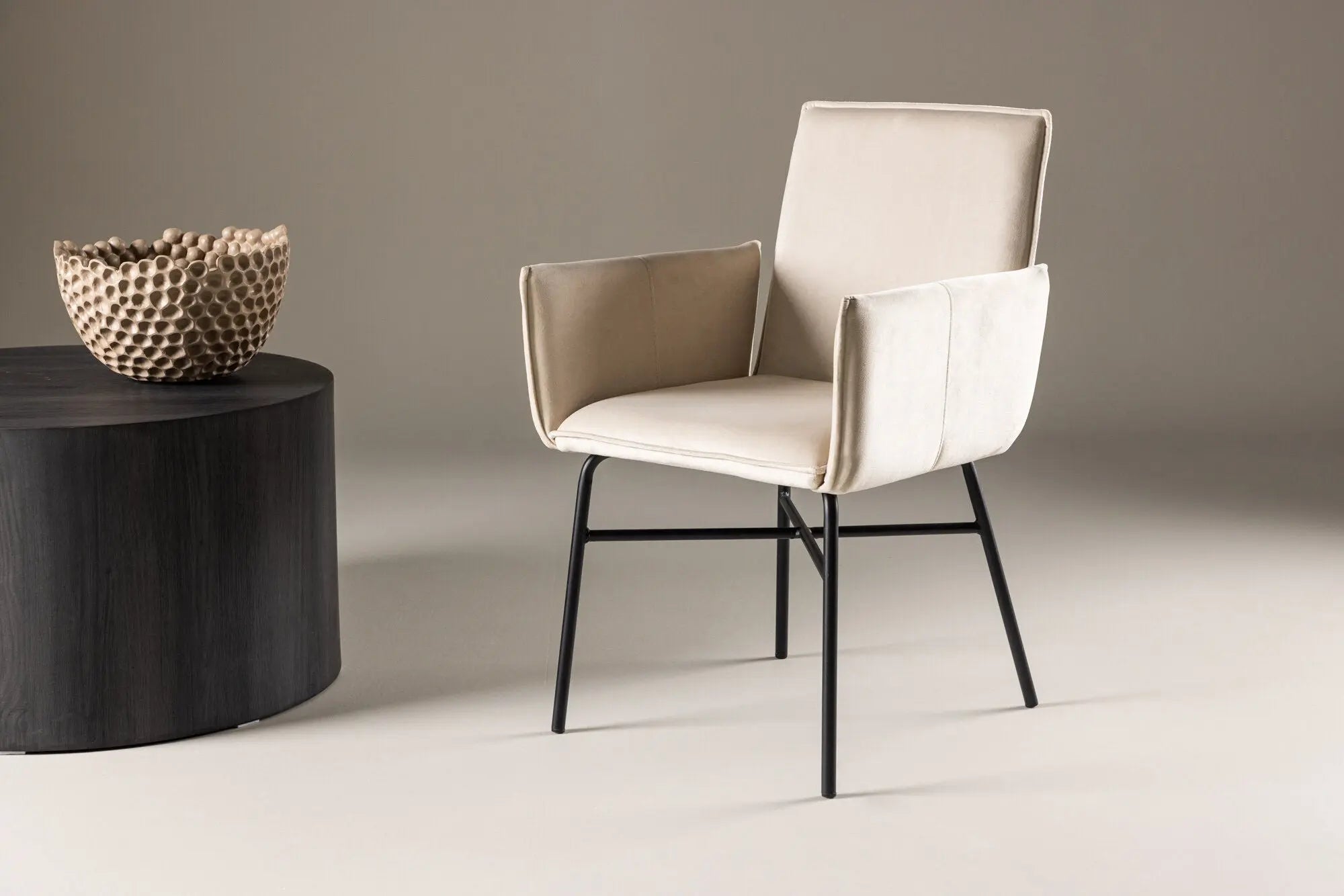 Chaise de salle à manger Petra - 59*56*86 - Polyester Velvet