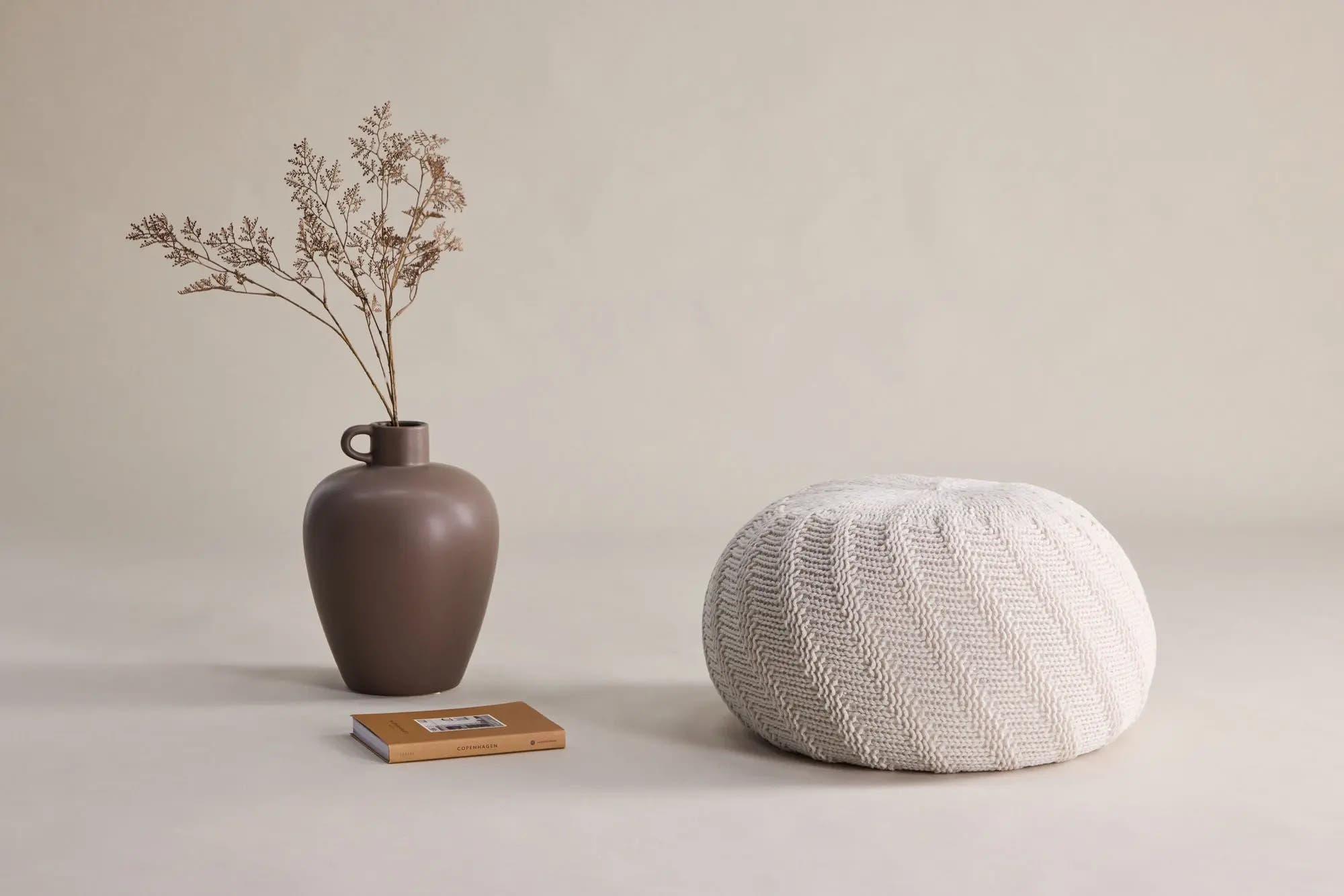 Pouf rond Ted - ø45 - Polyester