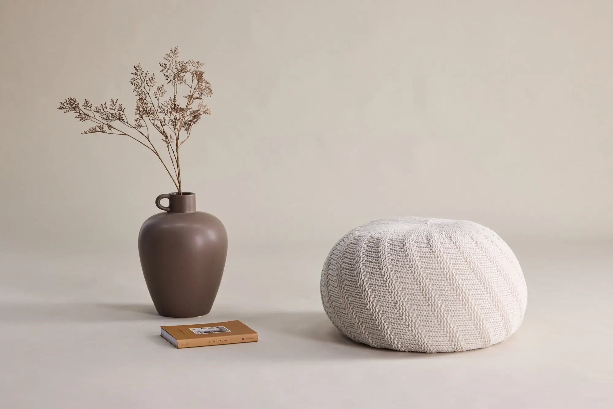 Pouf rond Ted - ø45 - Polyester