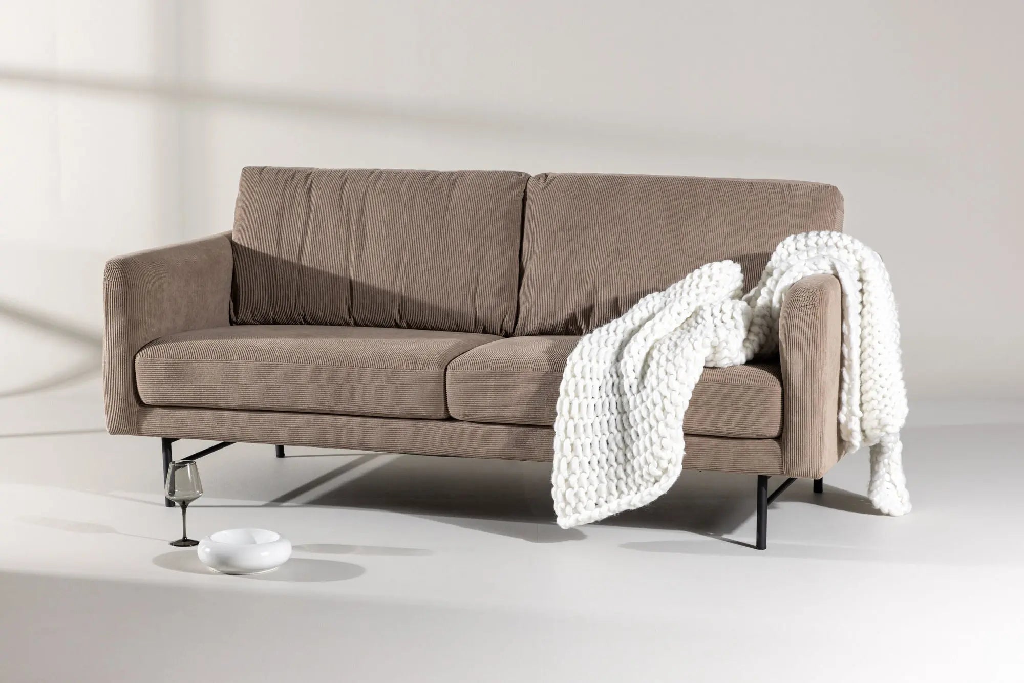 Canapé 3 places Sky - 88X198X69 - Polyester